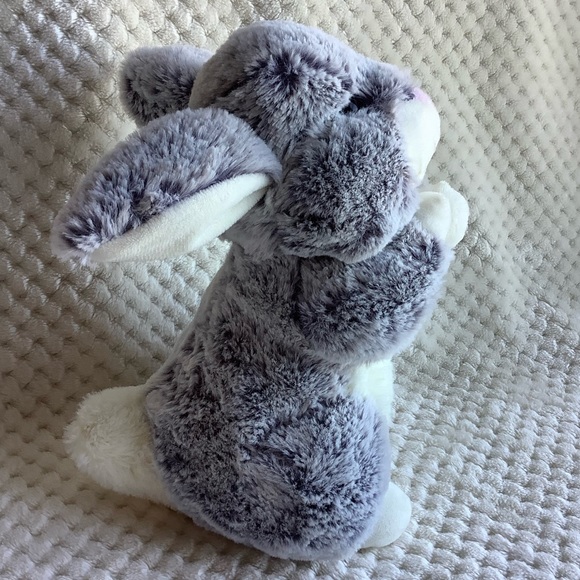 Unbranded Plush Bunny Rabbit Stuffed Animal Toy Grey and White Easter Bunny - Picture 5 of 10